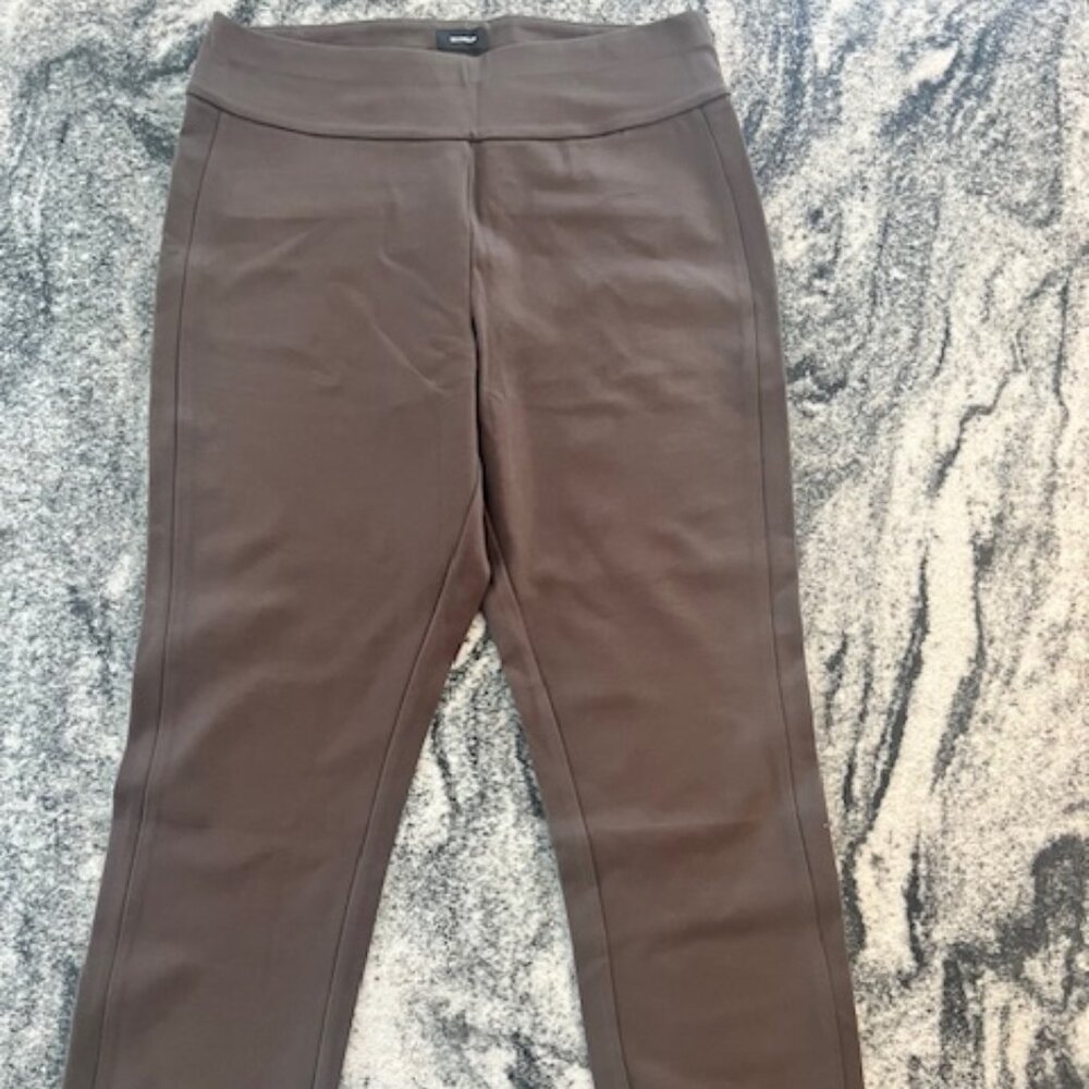 Express high-waisted brown ponte pants, comfort, soft, stretchy Women's‎ Medium